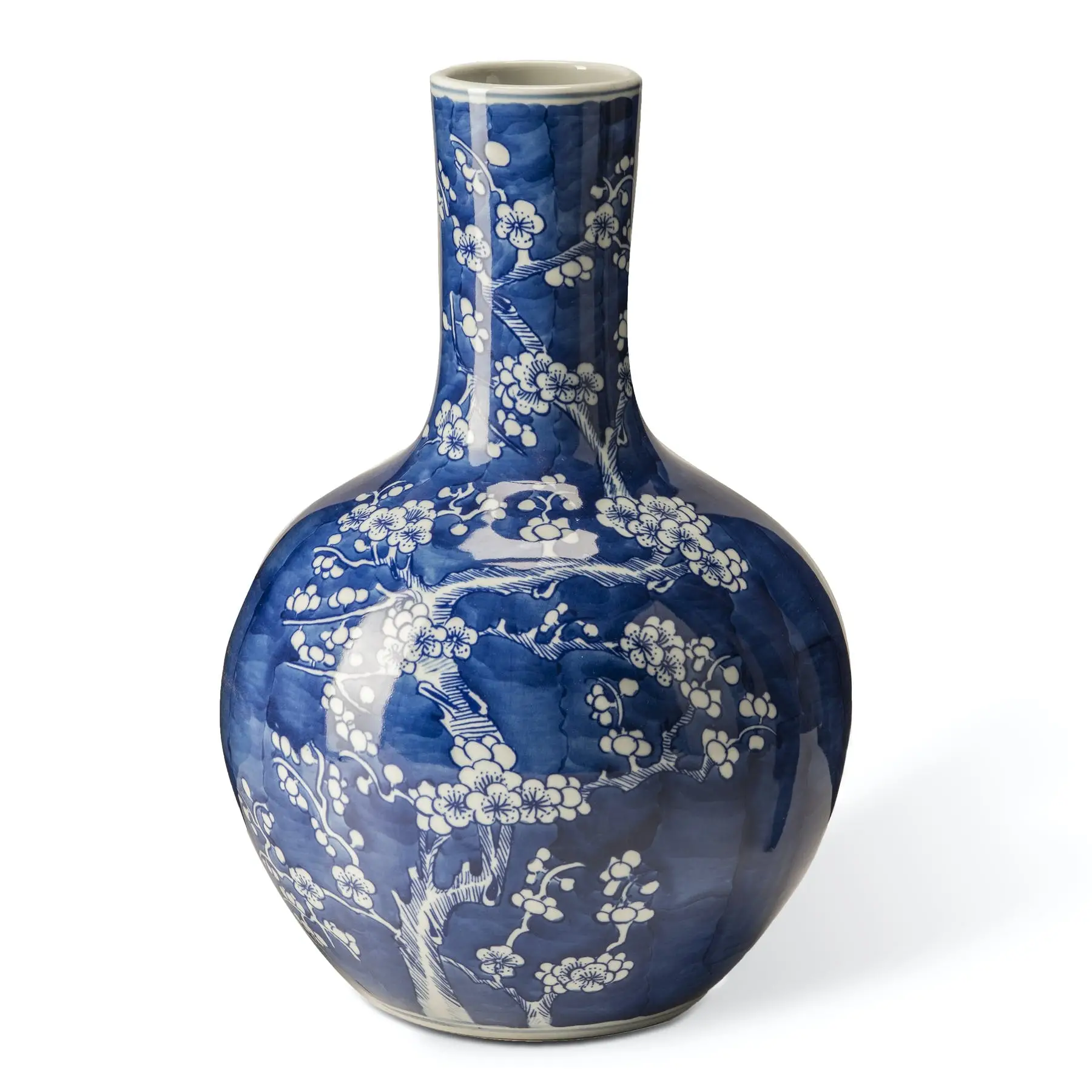 VASE POLS POTTEN PORCELAIN BLOSSOM BLU L