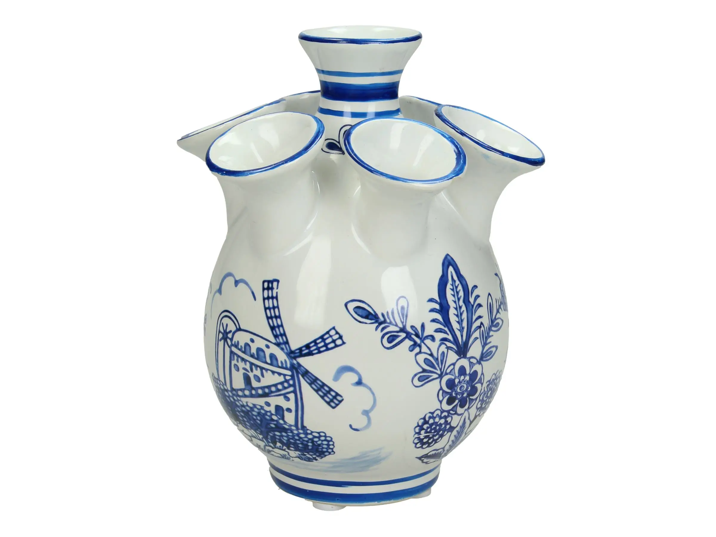 VASE FINE EARTHENWARE BLUE