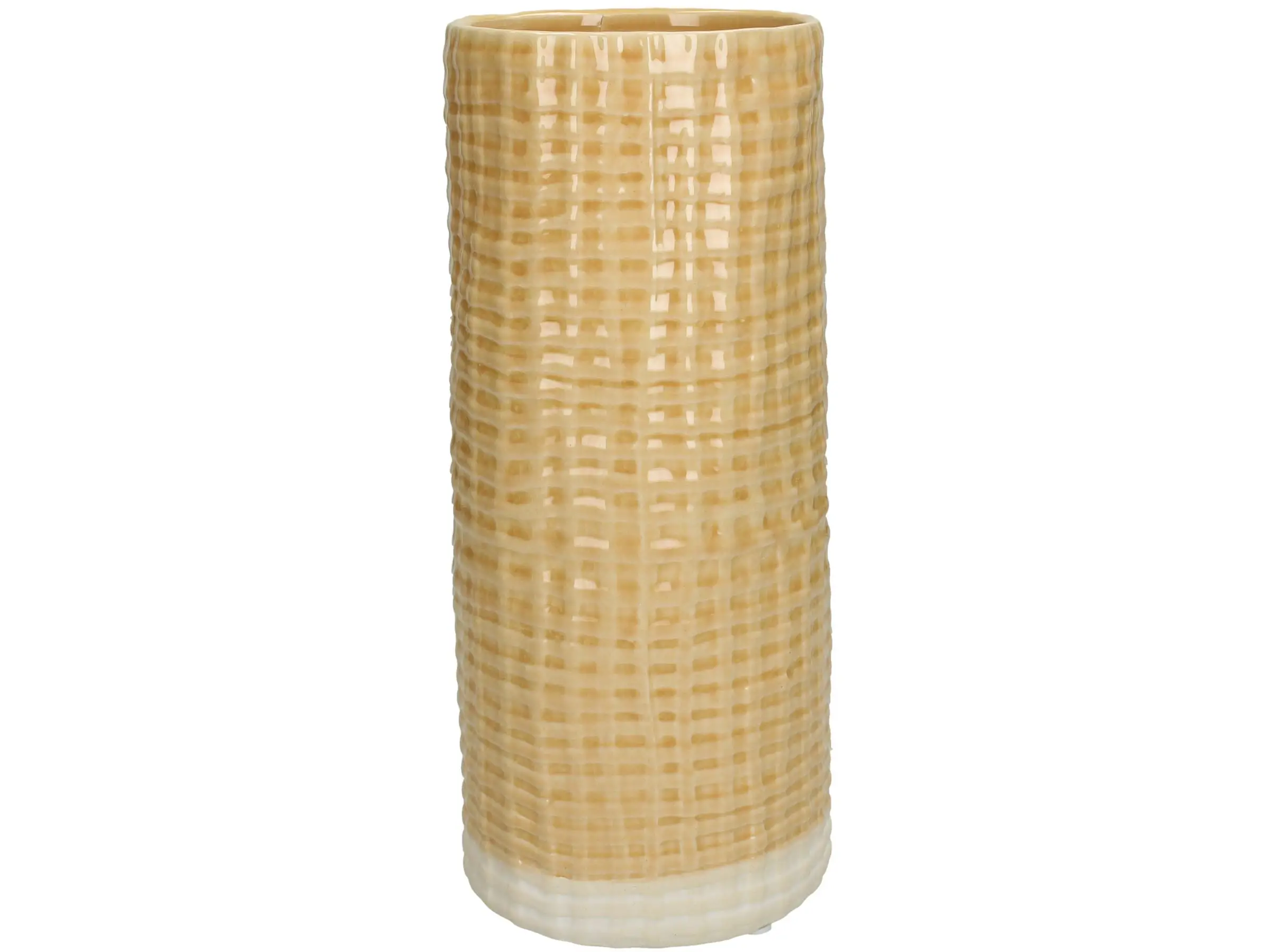 VASE EARTHENWARE YELLOW